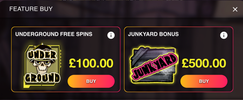 Feature Buy in Don't Hit Plz! has two options