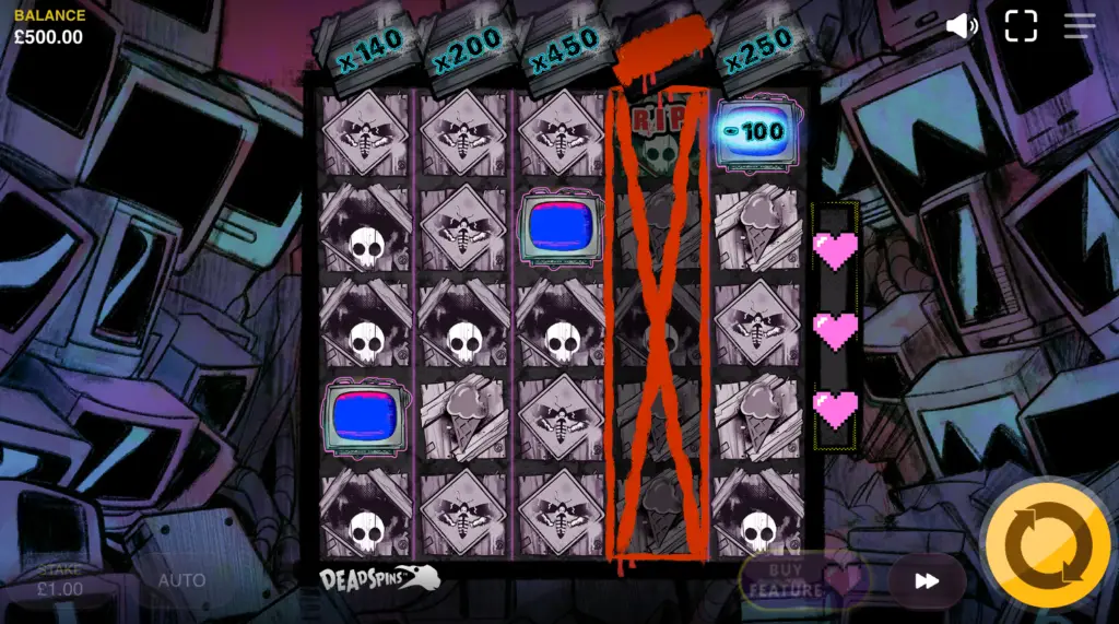 Junkyard Spins bonus buy-in Don't Hit Plz!