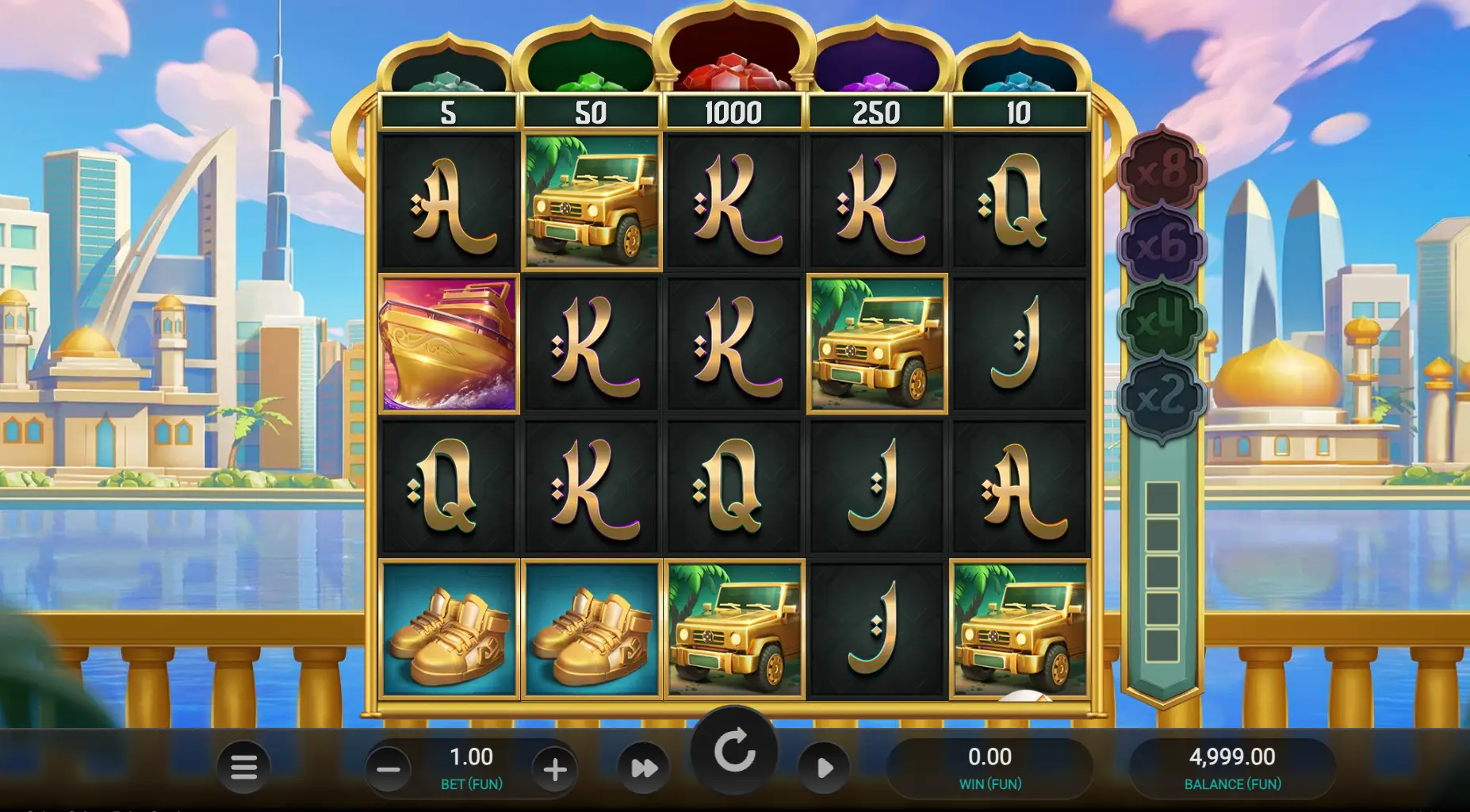 Sultan Spins slot Theme image from the game