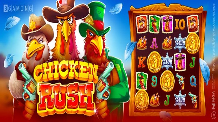 Chicken Rush Slot game by BGaming