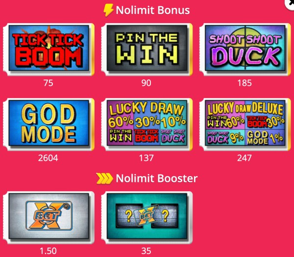 Feature Buys by No Limit City in Loner slot game