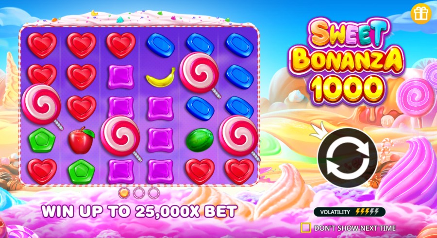 Sweet Bonanza 1000 slot game by Pragmatic Play