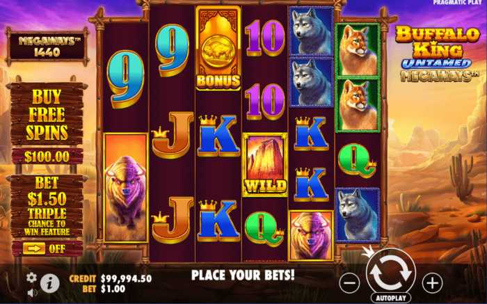 Buffalo King Untamed MegaWays Theme
