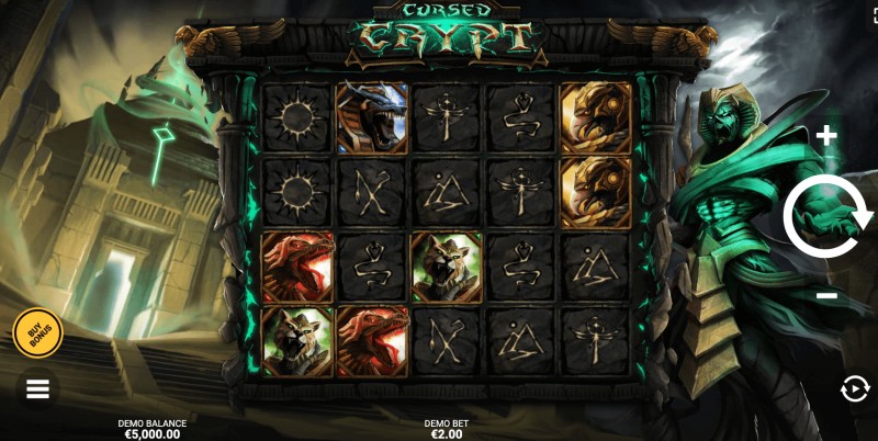 Cursed Crypt Slot game with horror theme