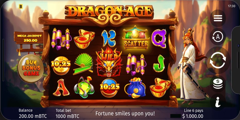 Dragon Age Hold And Win slot game has an Asian Theme