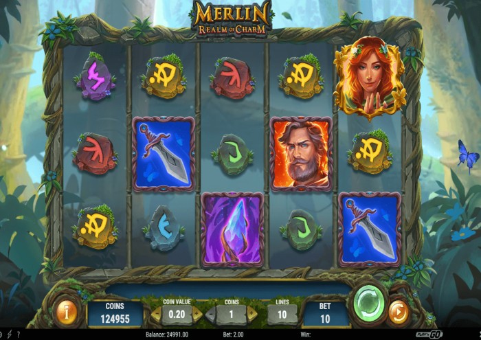 Merlin Realm Of Charm slot game by Play n Go