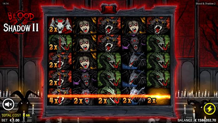 Blood And Shadow slot game by No Limit City
