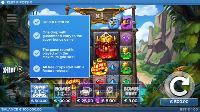 Bonus Buy in Pirots X slot game