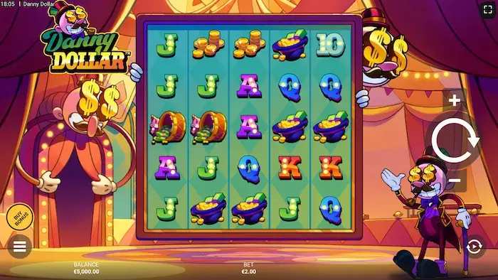 Danny Dollar Slot Game by Hacksaw gaming