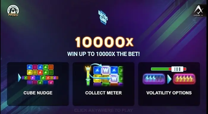 Electro Cubes Slot game by Avatar UX