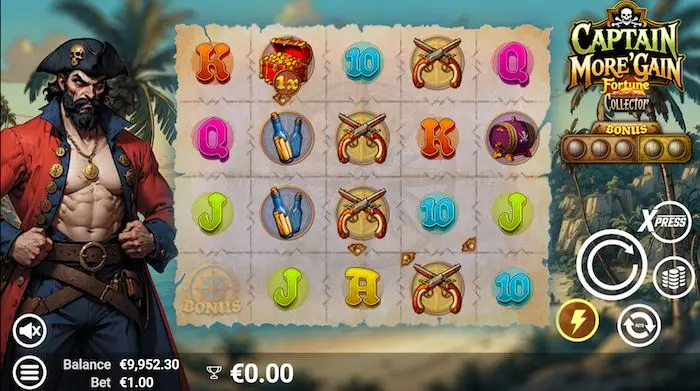 Captain MoreGain slot game theme by Avatar UX