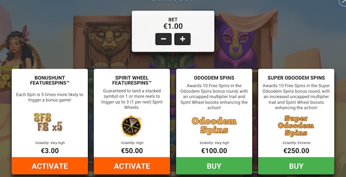 Bonus Buy in Totem Poles