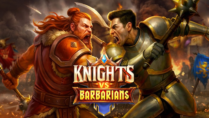 Knights vs Barbarians slot game by Pragmatic Play