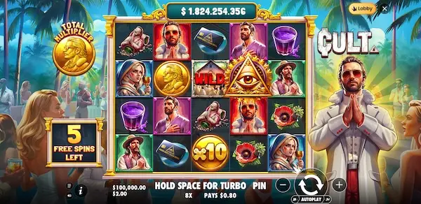 Free Spins In Cult by Pragmatic Play