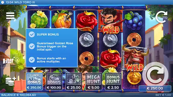 Wild Toro 3 buy features