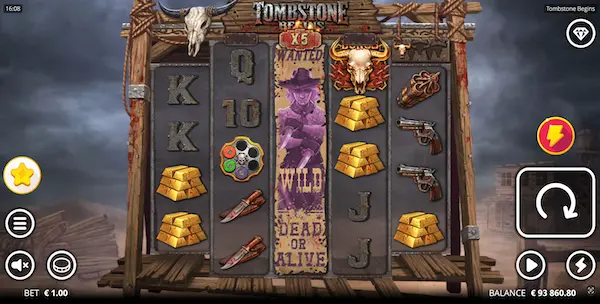 Revolver Multiplier in Tombstone Begins Slot Game