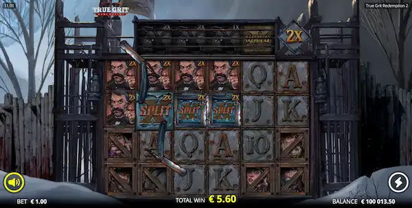 xsplit in True Grit Redemption 2 slot game