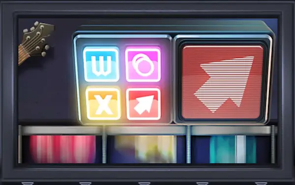Equalizer feature in Guitar Quest slot game