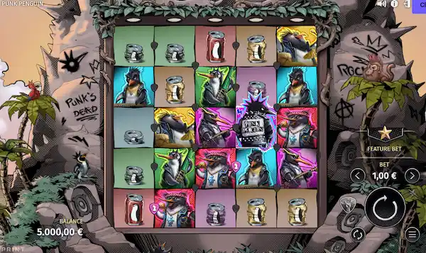 Punk Penguin Slot Game Theme